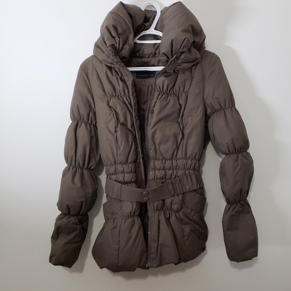 𝅺vero moda puffy jacket coat kaki  xsmall - Picture 4 of 6